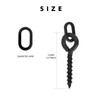 SF Bait Screw With Oval Link Loop Swivels for Carp