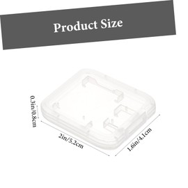 Mipcase 24pcs Memory Card Cases Portable Card Storage Organizers for Lightweight Transparent Holders for Safe Memory and Easy Travel