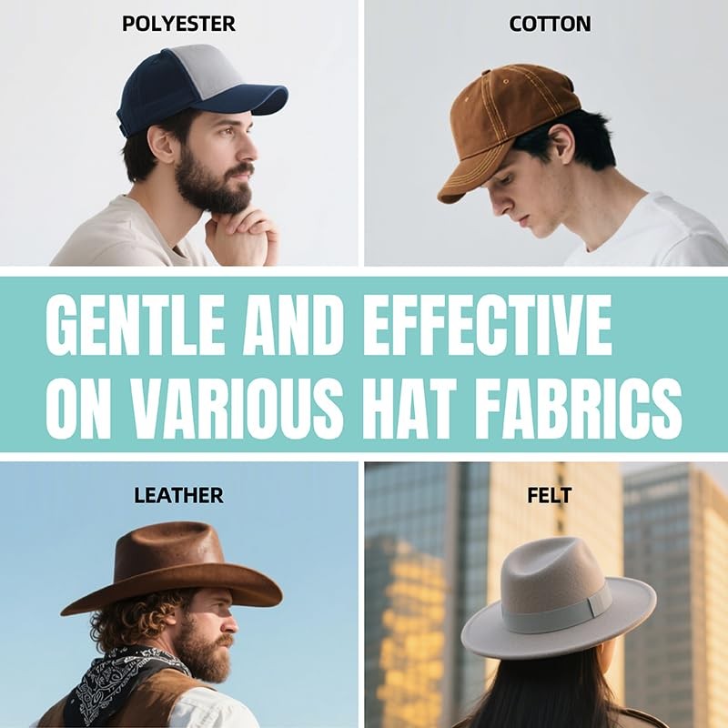 Premium Hat Cleaner & Deodorizer Set -Gentle Cleaning Solution for