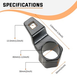 DASBET 50mm Hex Crankshaft Crank Damper Pulley Holding Wrench Socket Tool Compatible for Honda Acura