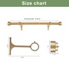 Short curtain rod 12-20 Inch Telescoping Side Curtain Rods, 1Inch