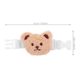 NOLITOY Cute Cartoon Bear Curtain Tiebacks for Nursery Decor Antislip Design Wear Resistant No Drilling Outdoor Curtain Holdbacks for Car Window Treatment