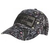 Plata o Lead Black Grey Rhinestone Baseball Cap, Size: One