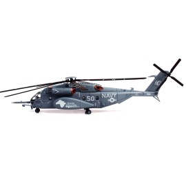 DCD Sikorsky MH-53E Sea Dragon Helicopter 1/72 Scale Light Gray Diecast Model United States Navy Black Stallions Tail Number 50"
