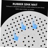 LIFKOME 2pcs Sink Draining Mat Set Round Kitchen Sink Protector