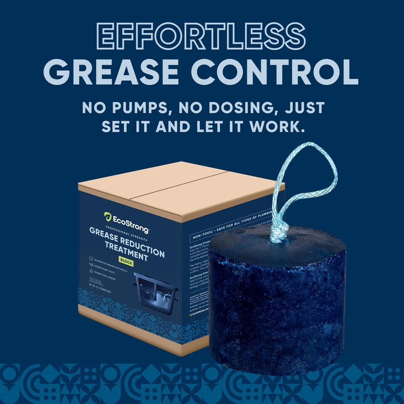 Eco Strong Commercial Grease Trap Treatment | Interceptor Grease Cleaner