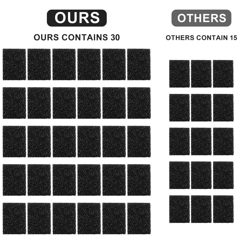 30pcs Pet Fountain Replacement Filter, Cat Drink Water Filter Replace