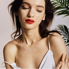 SKQIR Birth Years Necklace,Initial Year Number Pendant Necklace Birthday Gift Charm Friendship Old English Arabic Mumerals Stainless steel Necklace Jewelry for Women Girl（Rose Gold,1995）