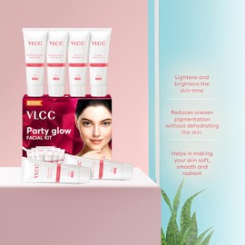 VLCC Kit Facial - Incluye 6 Productos de Cuidado de la Piel - Limpiador con Tónico Facial, Exfoliante, Crema Facial, Geles y Mascarilla - 6 Piezas