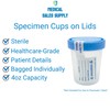 Sterile Specimen Cups with Lids: 4oz Transparent Urine Collection Cup