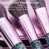 Enzo Ken Makeup Brushes with Cosmetic Bag, 10 Pieces Synthetic