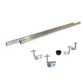 Coyote Roller 8 Foot Kit - Keep Pets Contained, Coyotes Away - Cats, Dogs, Coyotes, Bird Repellent - Wrought Iron/Vinyl/Wood Flat Top