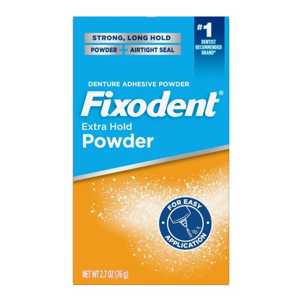 2-pack Fixodent Extra Fijación En Polvo 76 Gr 2.7 Oz