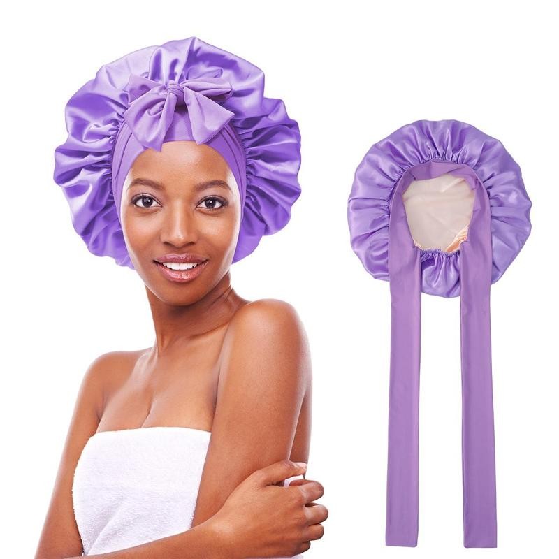 AWAYTR Satin Bonnet Silk Like Bonnets for Sleeping Sleep Cap