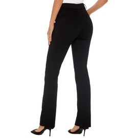 iChosy Women's Ease into Comfort Barely Bootcut Stretch Dress Pants Black35 18