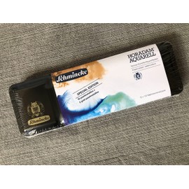 Schmincke HORADAM WATERCOLOR PAINT: PEARL & GOLD LIMITED EDITION 2022 METAL SET: 12 HALF PANS (74895)