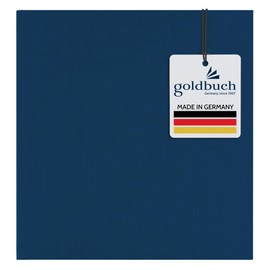 Goldbuch Summertime Trend 2 Photo Album with 100 White Pages with Protective Dividers and Linen Cover, for up to 600 Pictures, High-Quality Paper, 30 x 31 cm, light blue, 25x25 cm