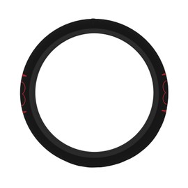 YXYKEI Nurse And Heart EKG Nursing Steering Wheel Cover - Universal 15 inch Car Accessory, Durable Anti-Slip Protector Cover for Women Man Fit SUV,Van,Truck Interior Accessories