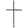 Dicksons MWC-412 Twisted Cross Black 15.5 x 10.75 Metal Decorative
