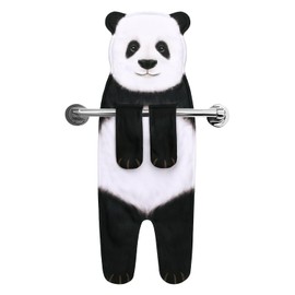 AGRIMONY Funny Panda Hand Towels - Cute Bathroom Kitchen Towels Panda Decor Decorative Hanging Face Towels Super Absorbent Soft-Valentine Christmas House Warming New Home Gifts for Women