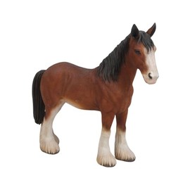 Uvia H13271 Standing Horse (Small) 9.4 x 2.6 x 8.9 inches (24 x 6.5 x 22.5 cm) Doll Figurine Figurine Animal Garden Decoration Horse