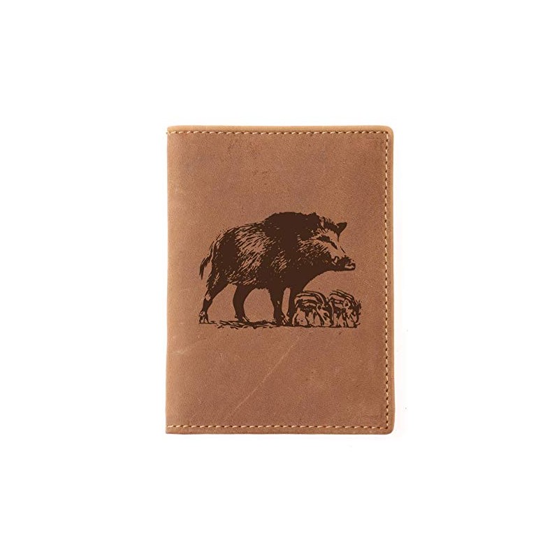 Greenburry Vintage Men's ID Card Holder Leather Wallet Brown 12