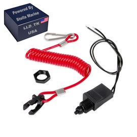 Kill Switch & Safety Lanyard Replacement for Johnson Evinrude OMC BRP Sierra MP28870, 432230, 585134