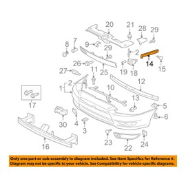 GENUINE MITSUBISHI 6400F549OEM FACTORY ORIGINAL LEFT DRIVERS FRONT SIDE BUMPER BRACKET