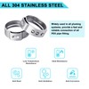 120 Pack 1/2 Inch PEX Cinch Clamps Rings, 304 Stainless