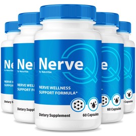 (5 Pack) Nerve Q Capsules – NerveQ Complete Nerve Support Formula with Natural Ingredients for Comfort, Signal Function & Total Nerve Health | Nerve QQ Easy-to-Take Daily Pills (300 Capsules)
