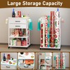 WYJREES Wrapping Paper Cart, Gift Wrapping Organizer Storage with Wheels,