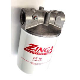 Zinga Filter Assembly - #20 ORB Housing with 10 Micron Short Filter