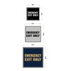 Square Emergency Exit Only Sign with Adhesive Tape, Mounts On