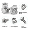 40pcs M5 M6 Cage Nuts, Cabinet Screws Rack Mount Server
