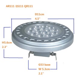 Led Ar111 Bulb G53 Base Track Light Dimmable 15w AC 120v 3000k Soft Warm White Es111 Qr111 Landscape Light Bulb Spotlight Tracklight Reflector Light Replacement Halogen Bulb 150w