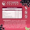 Resveratrol con Goji Acaí Elderberry Vitamina E frasco con 60