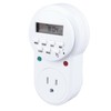 Timer Outlet 7 Day Programmable Digital Timer Plug in Light