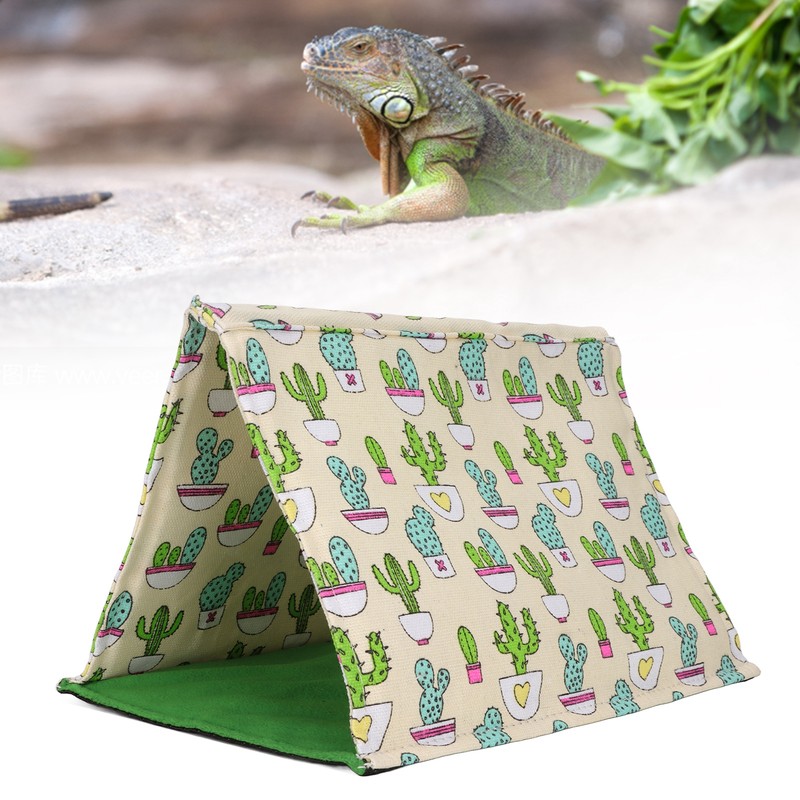 Reptile Sleeping Bed Warm Soft Machine Washable Lizard Hide Tent