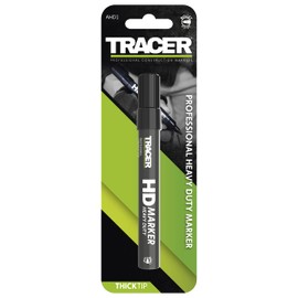 Tracer Heavy Duty Construction Marker (1-3mm Bullet Point General-Purpose Marker ideal for construction sites) – Black