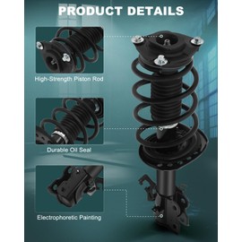 AUTOMUTO Strut Spring Assembly Front Struts Shock Absorber Fit for 2014-2019 for Nissan Sentra