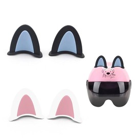 LEEQ 2 Pairs Motorcycle Helmet Decorative Ears - Cat Ears Motorcycle Helmet Decorative Motorcycle Helmet Decorative Motorcycle Helmet Cat Ears Corner Decoration Motorcycle Helmet Cat Ears Sticker