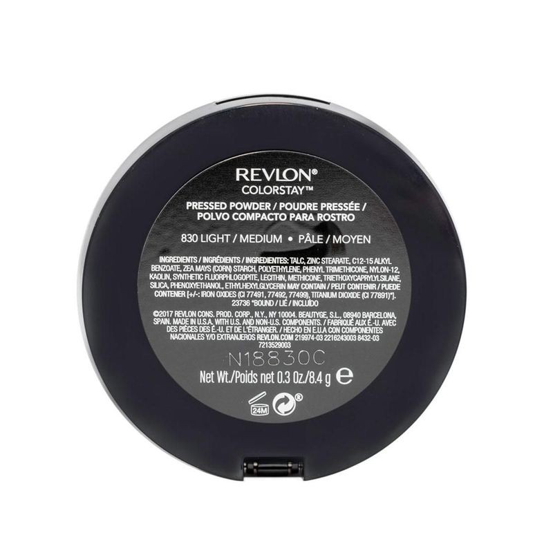 Polvo Compacto Revlon ColorStay Pressed Powder tono 830 Light Medium