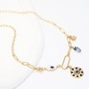 Gold Evil Eye Charm Y Necklace for Women – Paperclip