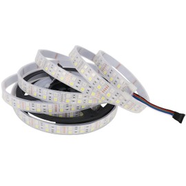 LEDENET 5M Double Row 600LEDs SMD 5050 LED Strip Lights 16.4ft LED Flexible Strip Lighting DC 12V RGBW RGB Cold Cool White Multi-Colored LED Tape Lights Waterproof IP67 Outdoor Use for Home Décor