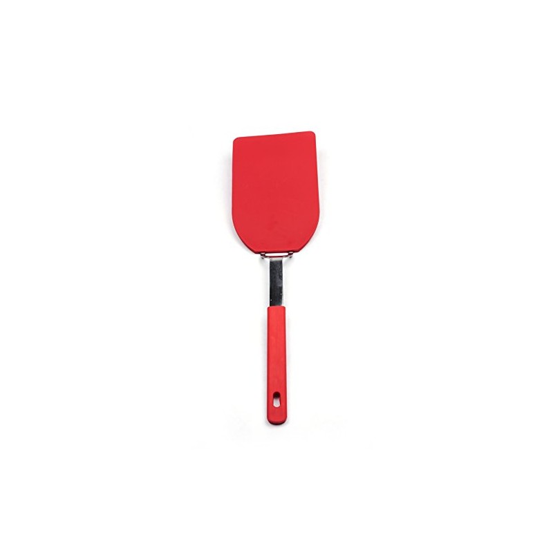 RSVP International Kitchen Tool Collection Flexible Nylon Spatula, Stainless Steel