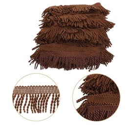 MAGICLULU 1roll Fringe Tassel Trim for DIY Sewing Projects Versatile Lace Trim for Curtains Blankets and Home Easy to Cut No Fraying for Crafting