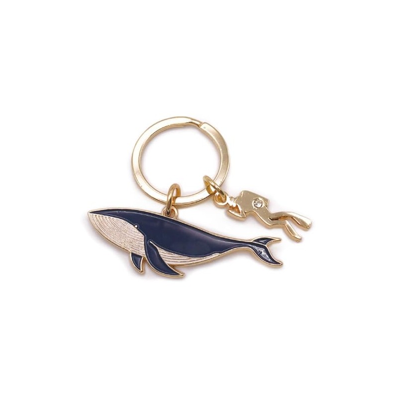 Aquatic Key Ring [Whale] Marine Animal Cute Key Chain Z0236/KH