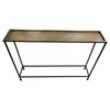 The Urban Port Aurelia 48-Inch Console Sofa Table, Artisanal Hammered