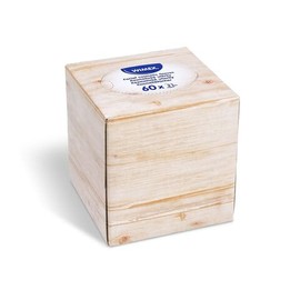 VEPATIM 60 Cosmetic Tissues 100% Cellulose 3-Ply in Dispenser Box White