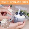 LotFancy Plastic Individual Cupcake Containers, 50 Pcs Disposable Cupcake Holders
